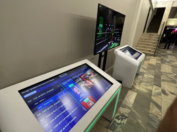 Расположение пары Инфоцентров на турнире по боксу